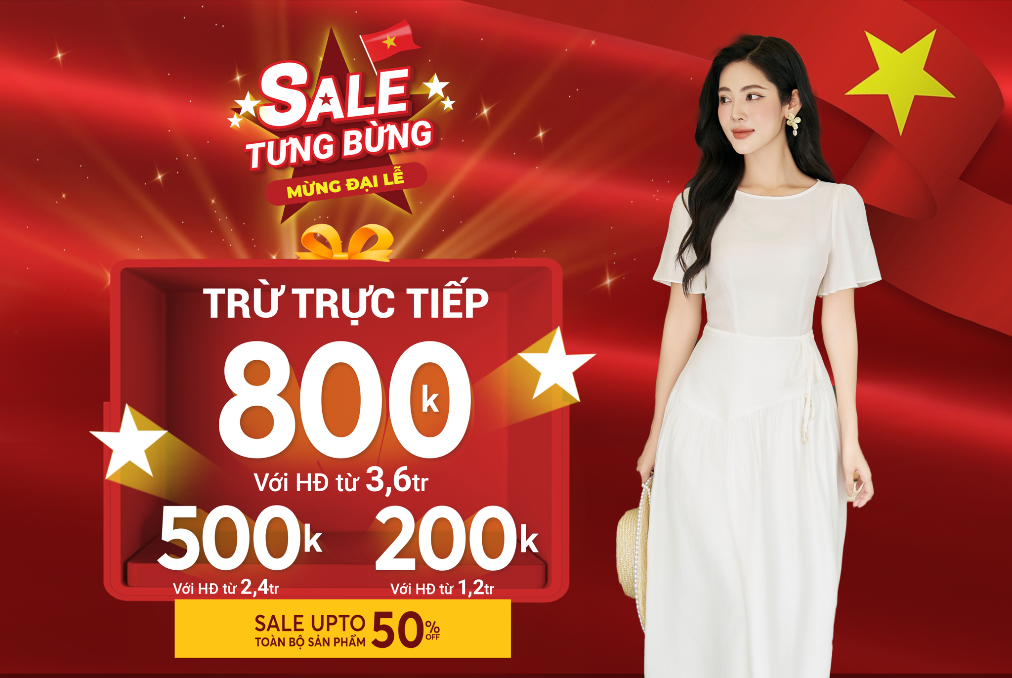 Giảm giá sốc chào mừng đại lễ 2-9